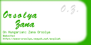 orsolya zana business card